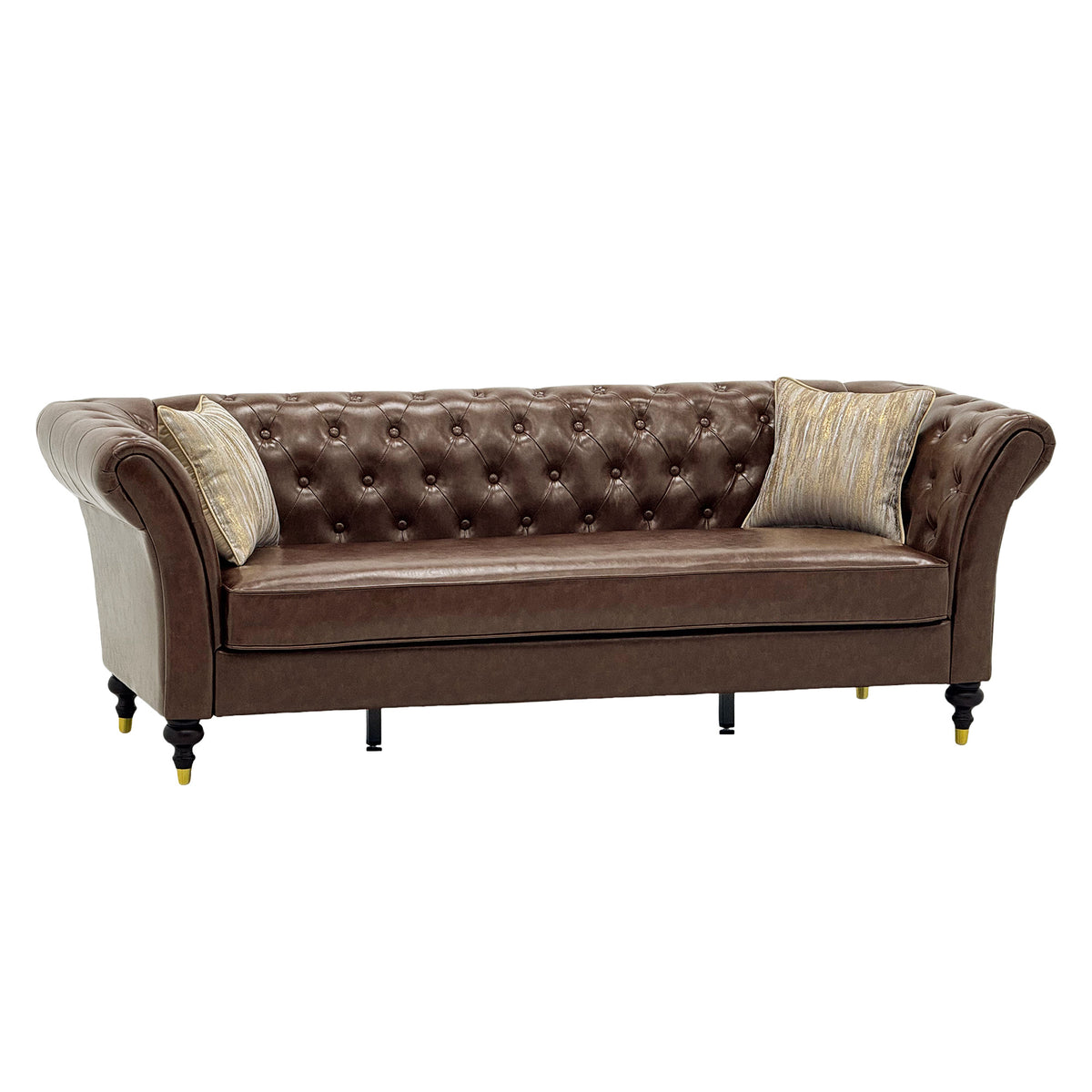 Barrington Faux Leather Chesterfield Sofa