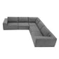 Modern Modular Low Profile Corner Sofa Sectional 116'