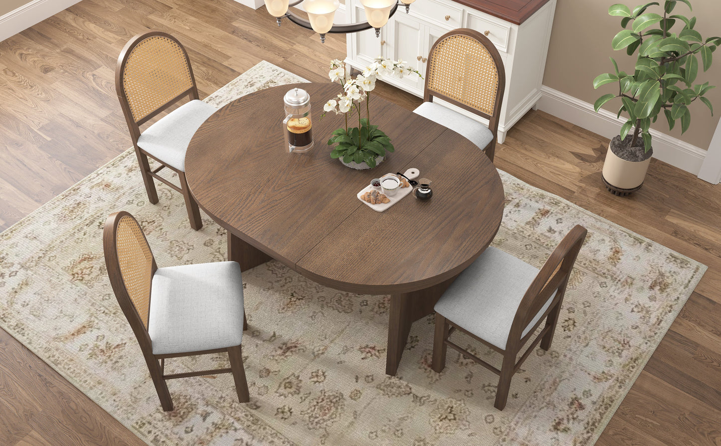 Wolfe Walnut & Beige