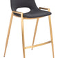 Desi Counter Stool (Set of 2) in Black & Gold
