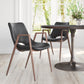 Desi Dining Chair (Set of 2) in Black & Walnut