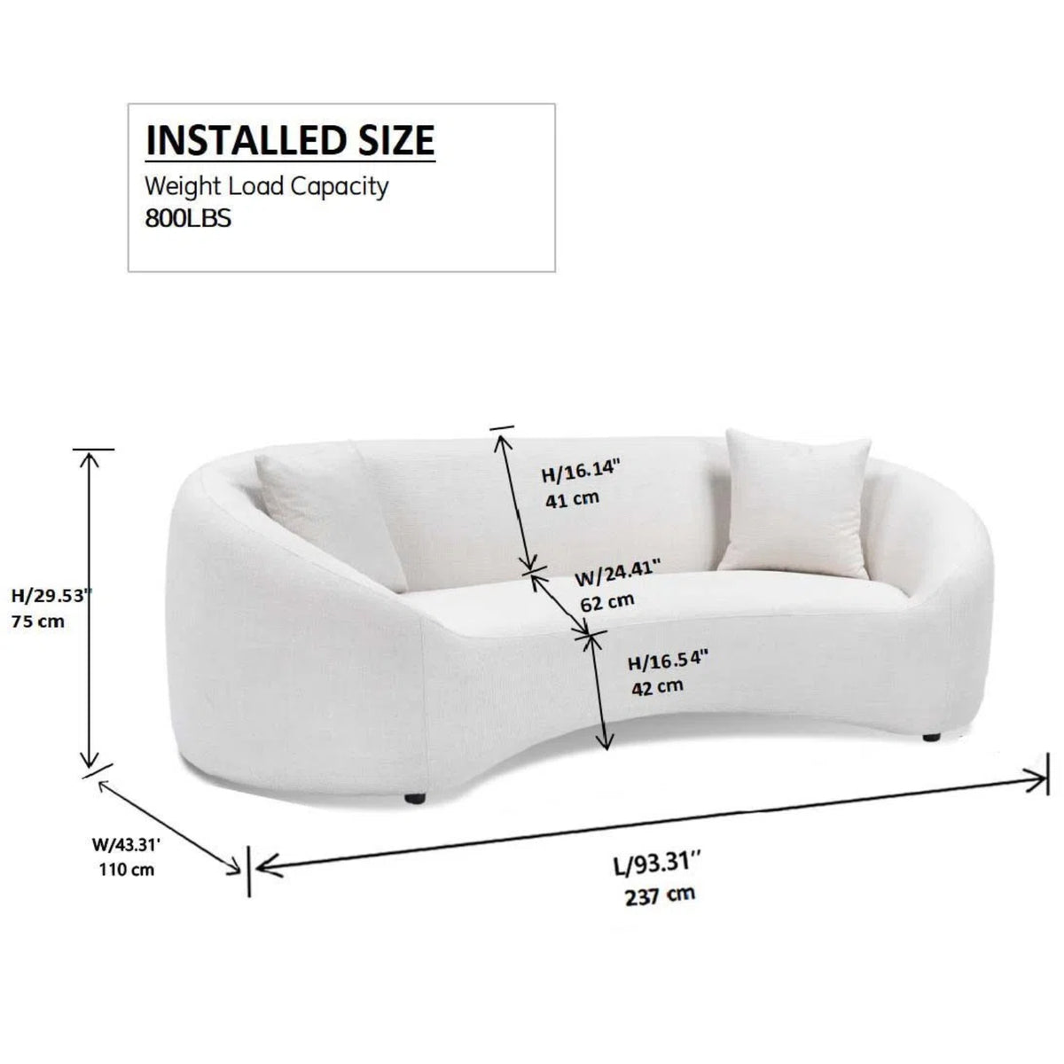 Lysander Curved Sofa