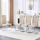 Kinsey Beige, Electroplated Legs, Set of 4