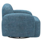 Cleo Blue Swivel Chair