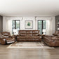 Cyrus Leather Reclining Sofa Set
