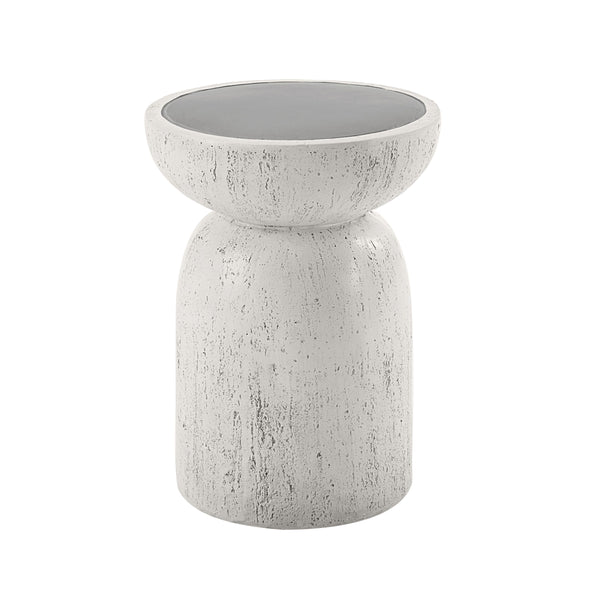 Dylana Gray Engineered Stone Accent Table – 14
