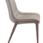Magnus Dining Chair (Set of 2) in Brown & Walnut
