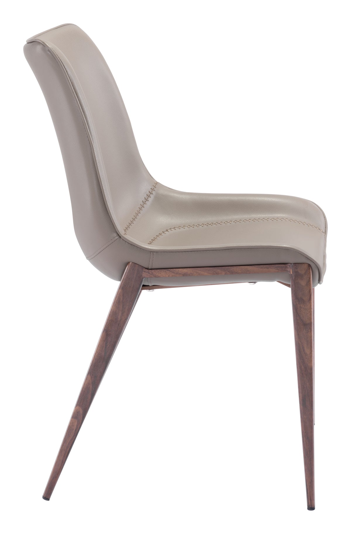 Magnus Dining Chair (Set of 2) in Brown & Walnut