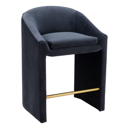 Emas Midnight Gray Counter Stool