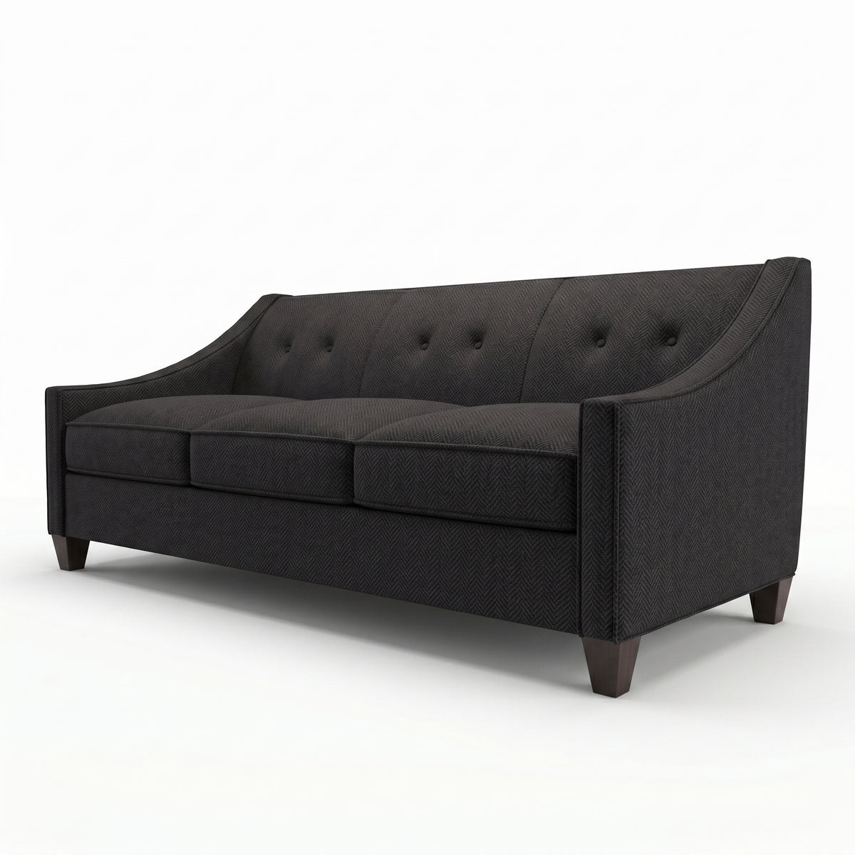 Berlin Classic Sofa – 87" American-Made 3-Seat Sofa - Catalina Charcoal - Fabric (8)