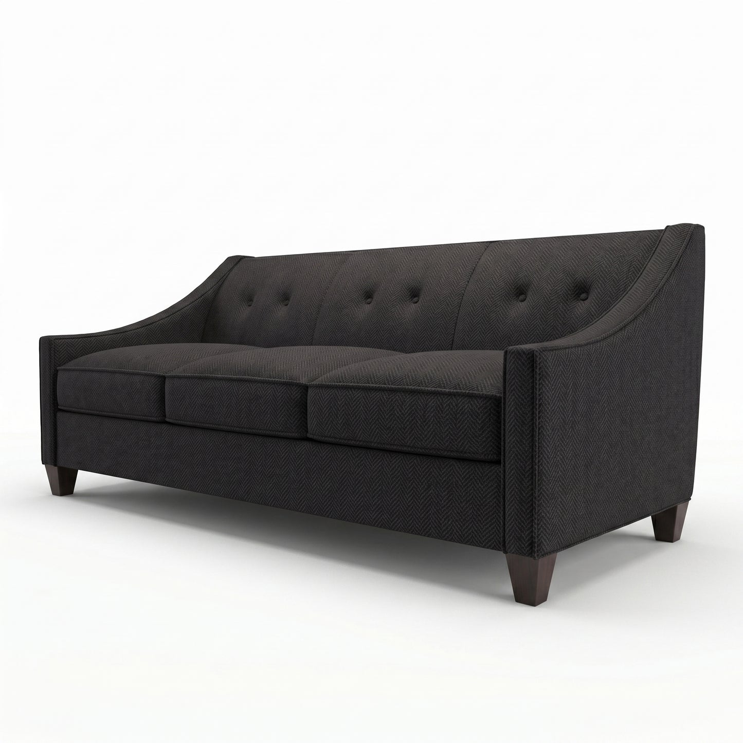 Berlin Classic Sofa – 87" American-Made 3-Seat Sofa - Catalina Charcoal - Fabric (8)