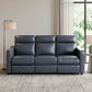 Haddon Navy Faux Leather Power Reclining Sofa