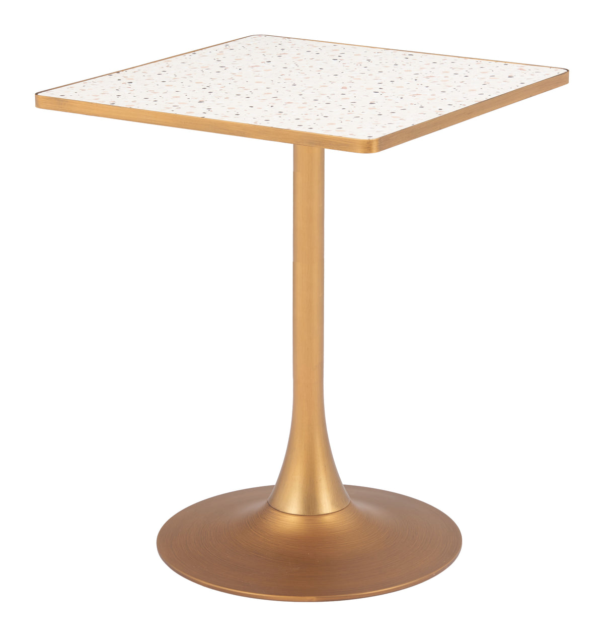 Spot Bistro Table in Beige & Gold