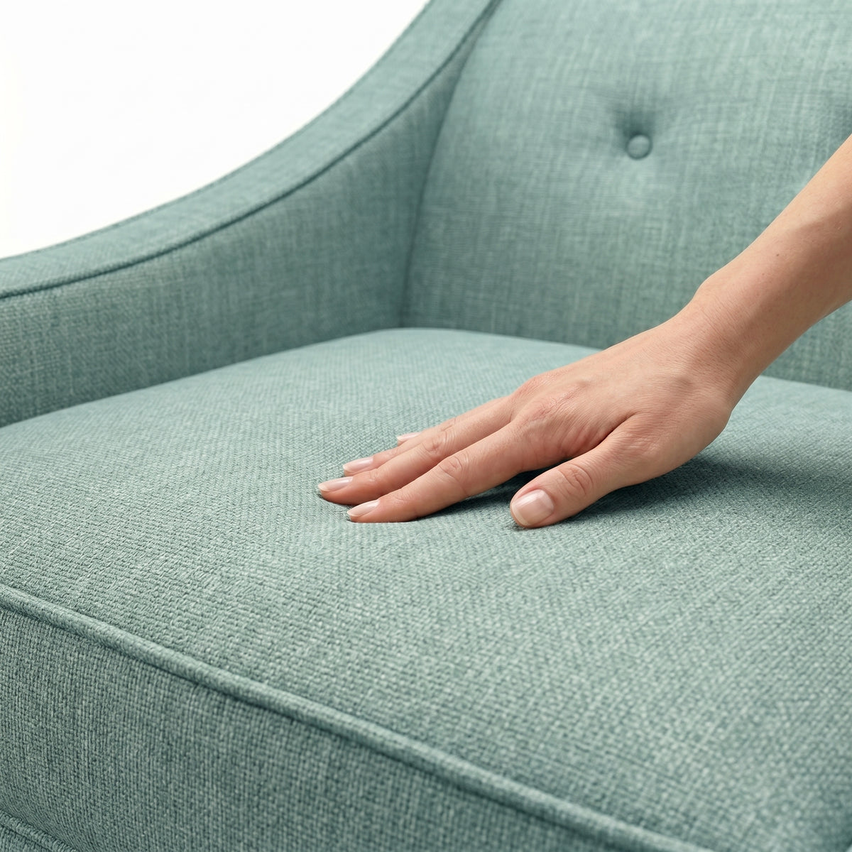 Berlin Classic Sofa – 87" American-Made 3-Seat Sofa - Leslie Robins Egg - Fabric (10)