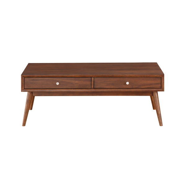 Lucan Walnut Veneer Storage Coffee Table – 48