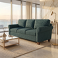 Augusta Sofa – Made in USA, Custom Fabric Options, 83" Classic Design - Hepburn Teal - Fabric (1)