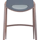 Desi Counter Stool (Set of 2) in Azure Gray & Walnut
