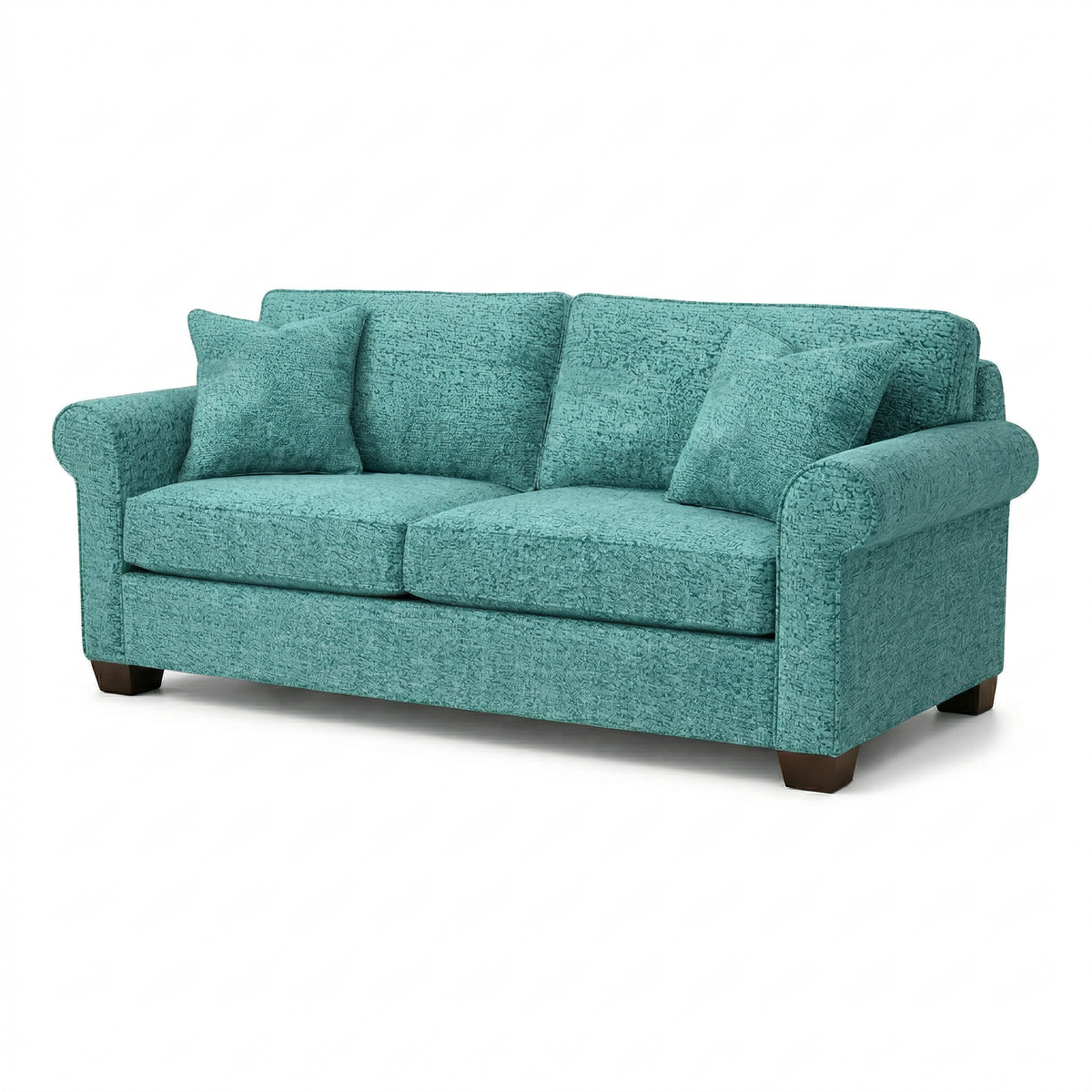 Irlanda Classic Sofa – 92" Rolled-Arm Made-in-USA Sofa - Hepburn Emerald - Fabric (5)