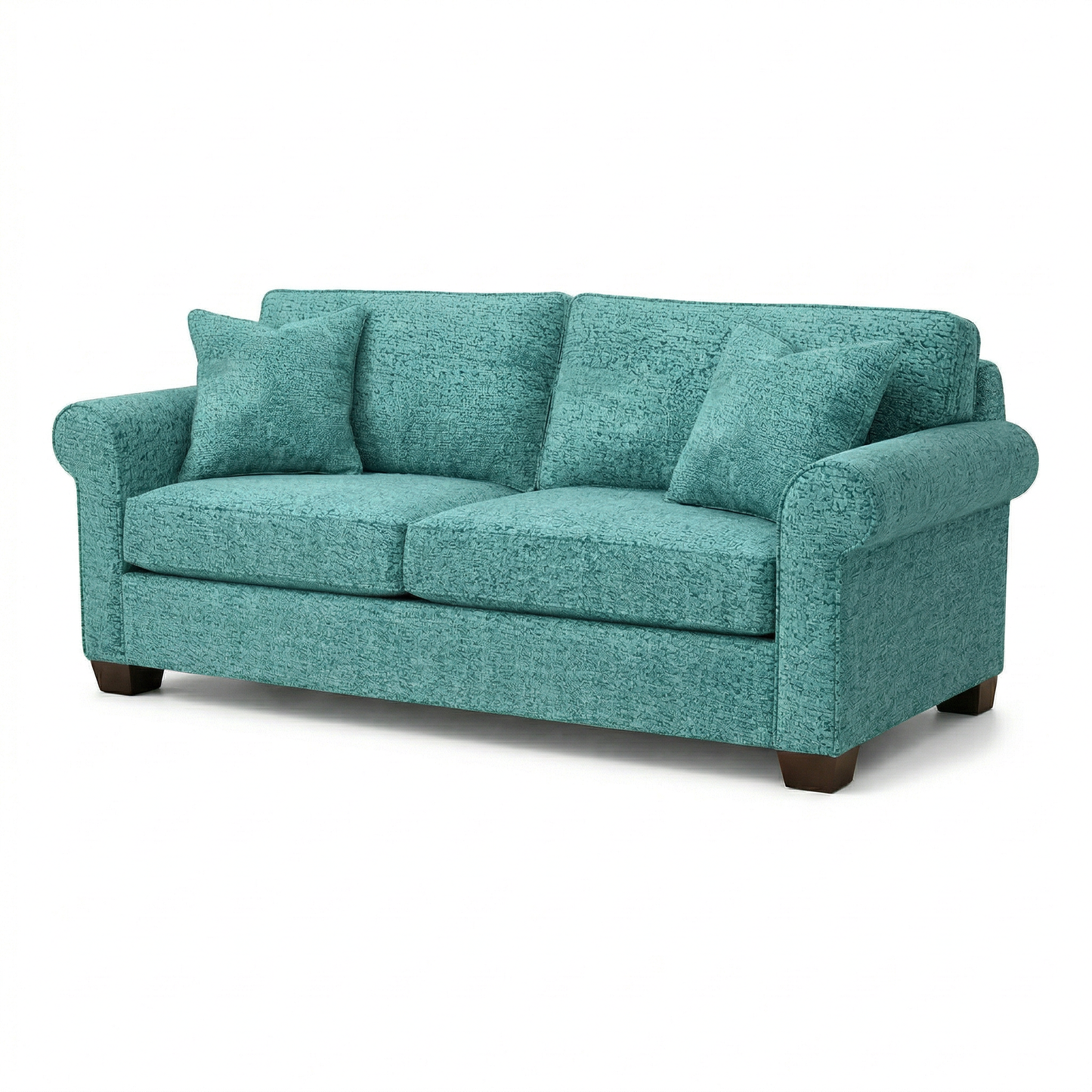Irlanda Classic Sofa – 92" Rolled-Arm Made-in-USA Sofa - Hepburn Emerald - Fabric (5)