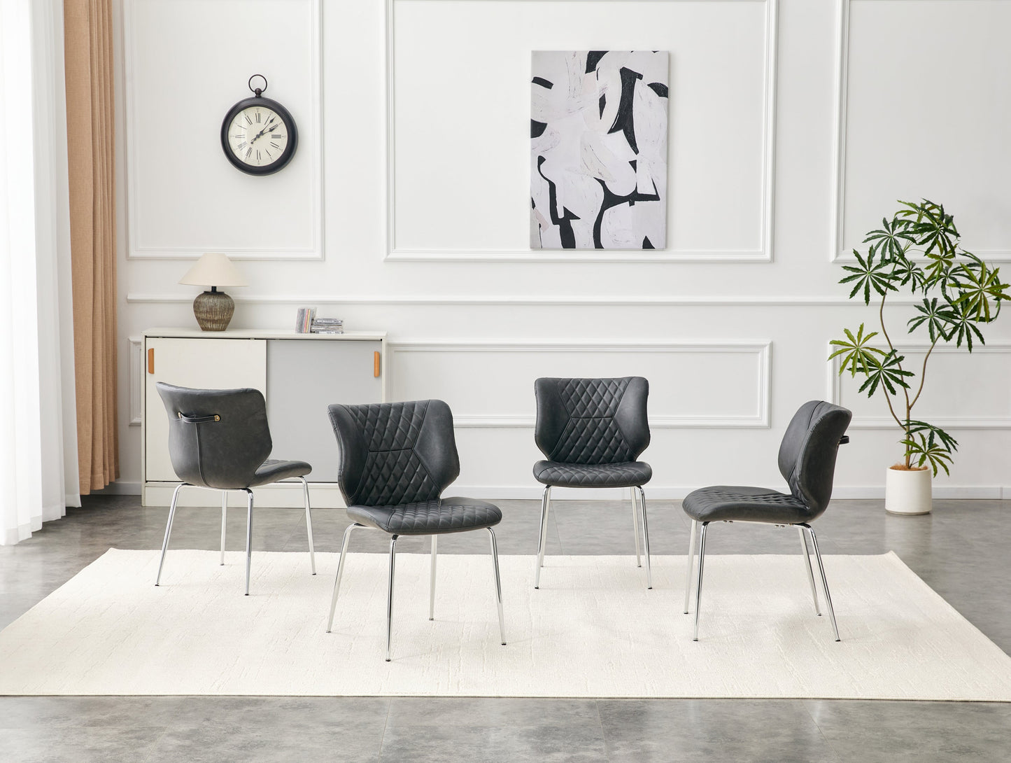 Cedric Dark Gray Set of 4