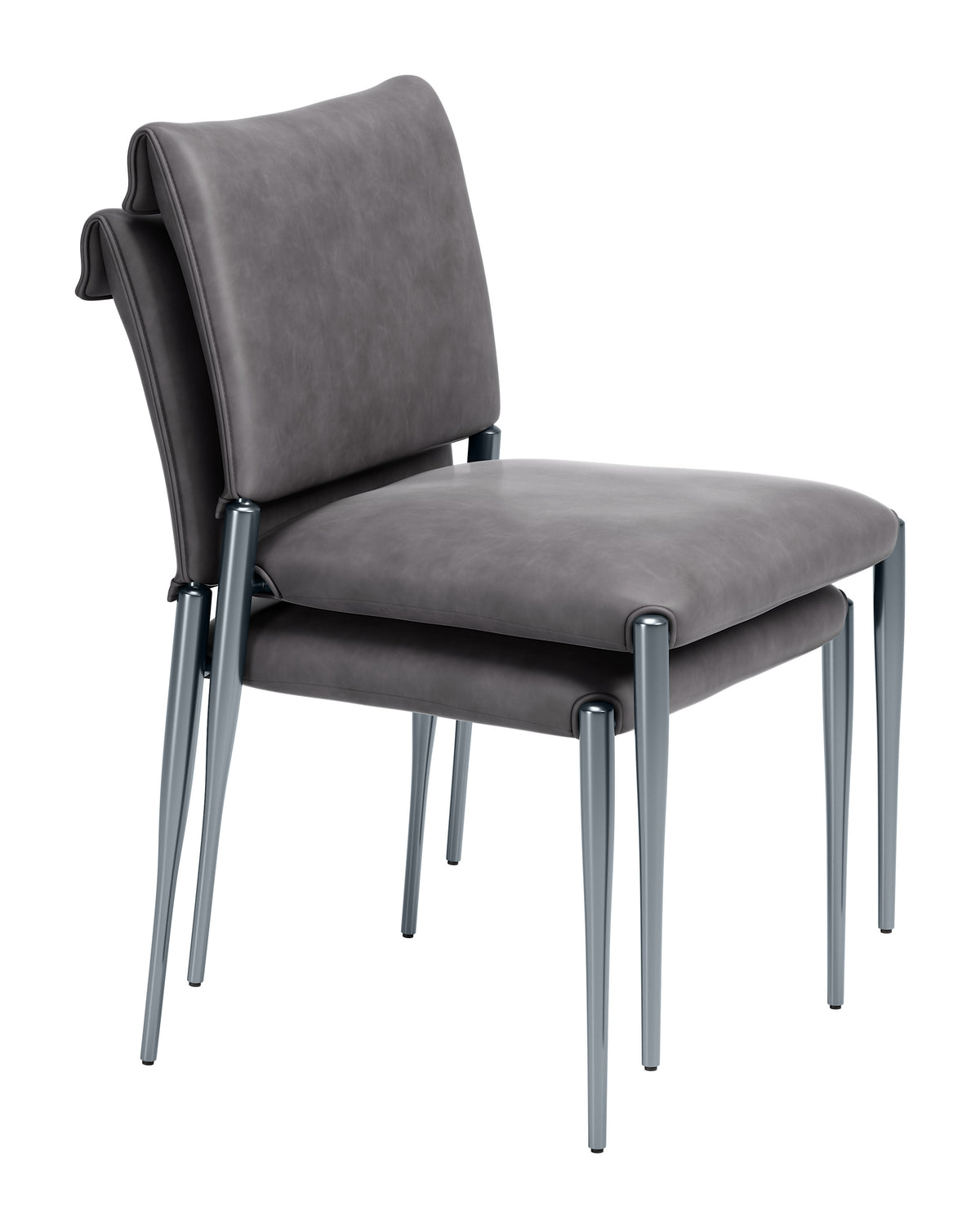 Freesia Charcoal Gray Dining Chair (Set of 2)