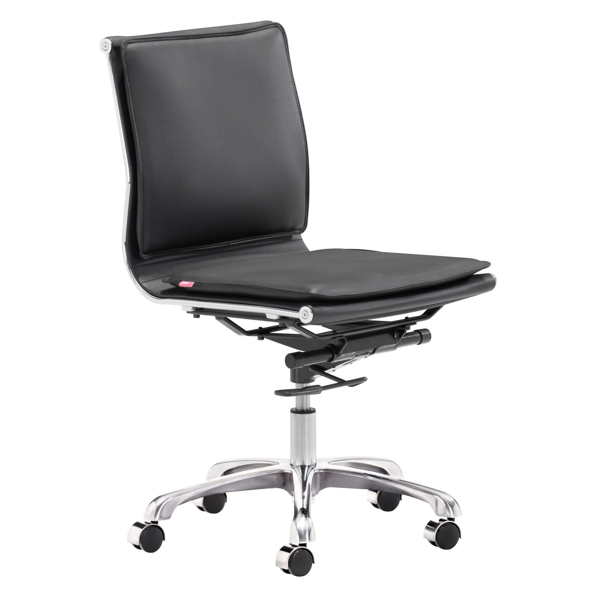Lider Plus Armless Office Chair in Black