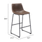 Smart Barstool (Set of 2) in Vintage Espresso
