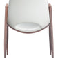 Desi Dining Chair (Set of 2) in White & Walnut