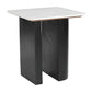 Fiora White & Black Side Table