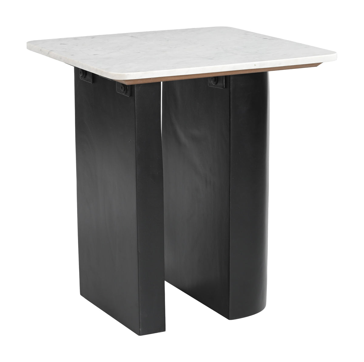 Fiora White & Black Side Table