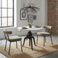 Mufid White & Black Bistro Table