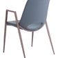 Desi Dining Chair (Set of 2) in Azure Gray & Walnut