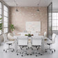 Lider Plus Armless Office Chair in White