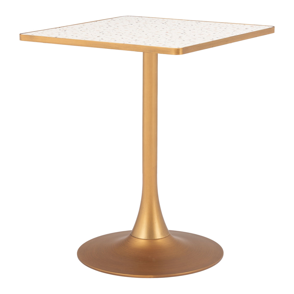 Spot Bistro Table in Beige & Gold