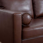 MCM Faux Leather Sofa 77'