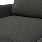 Livingston MCM Styled Fabric Sofa Loveseat, Charcoal Gray 76" - Revel Sofa 