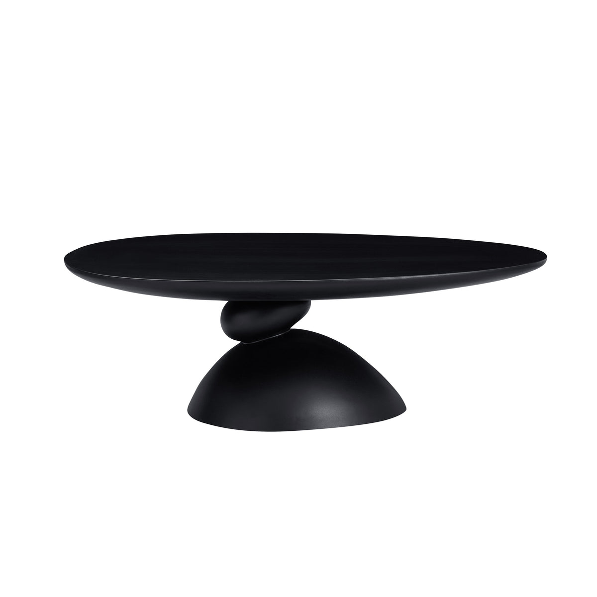 Eira Oval Coffee Table in Black