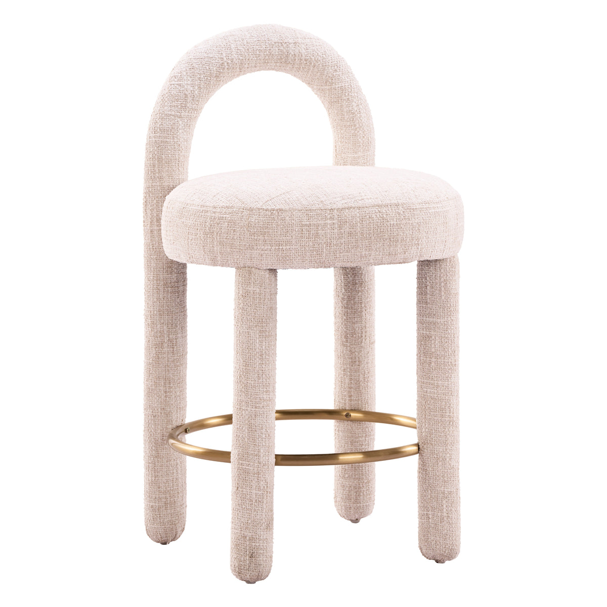 Curco Beige Counter Stool (Set of 2)