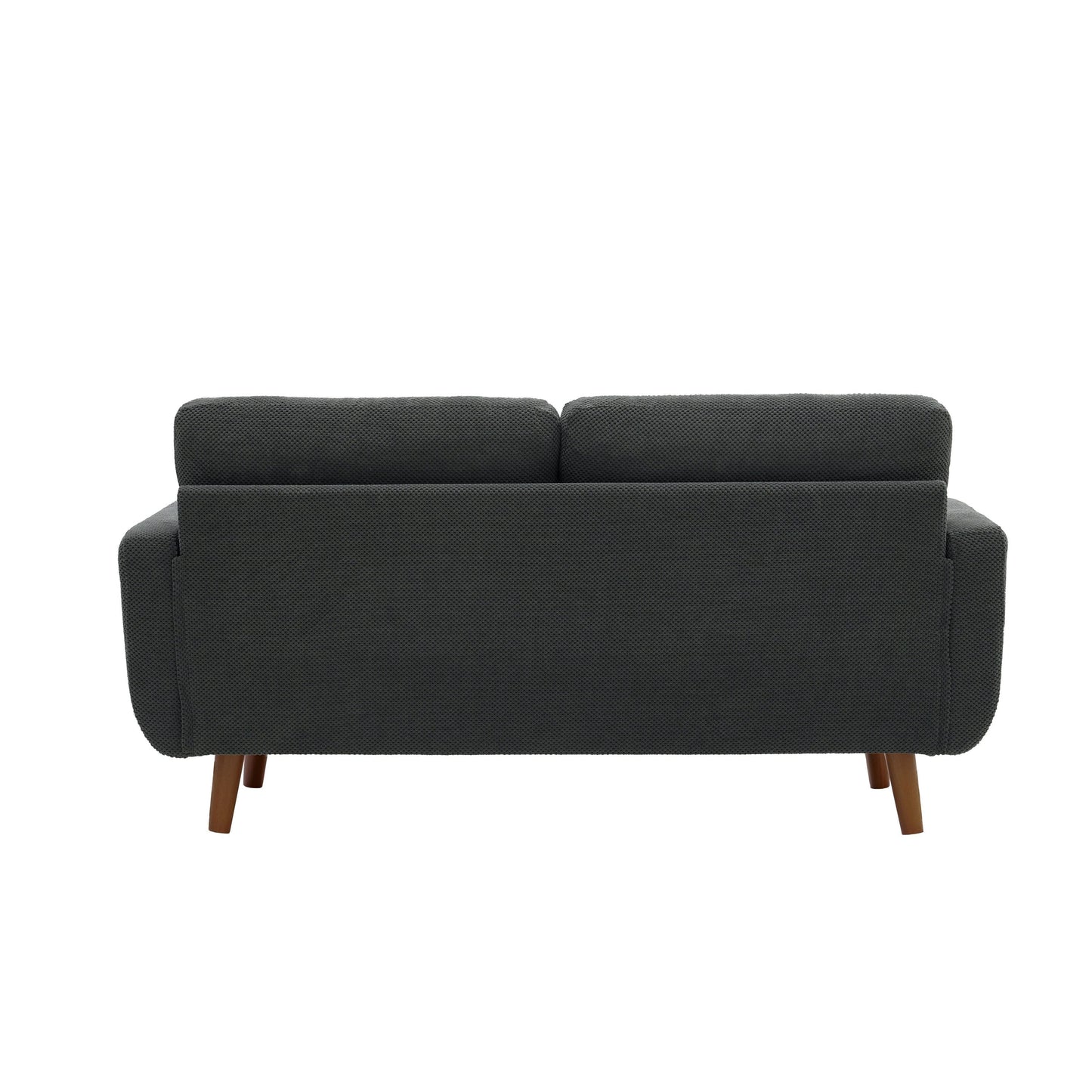 Priya Loveseat Dark Grey Nubby
