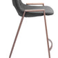 Desi Counter Stool (Set of 2) in Black & Walnut