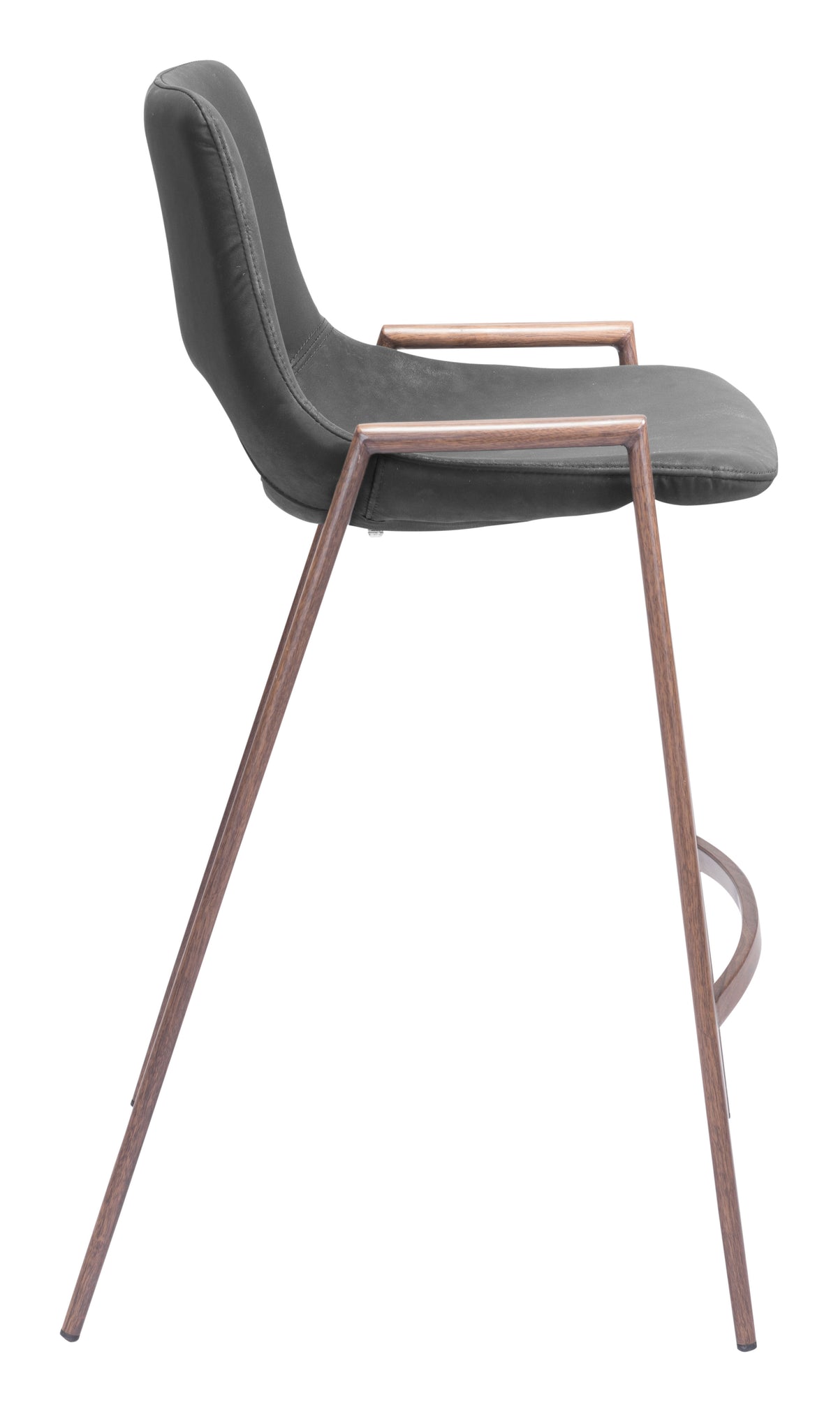 Desi Counter Stool (Set of 2) in Black & Walnut