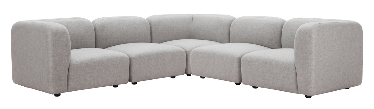 Biak Gray Corner Chair