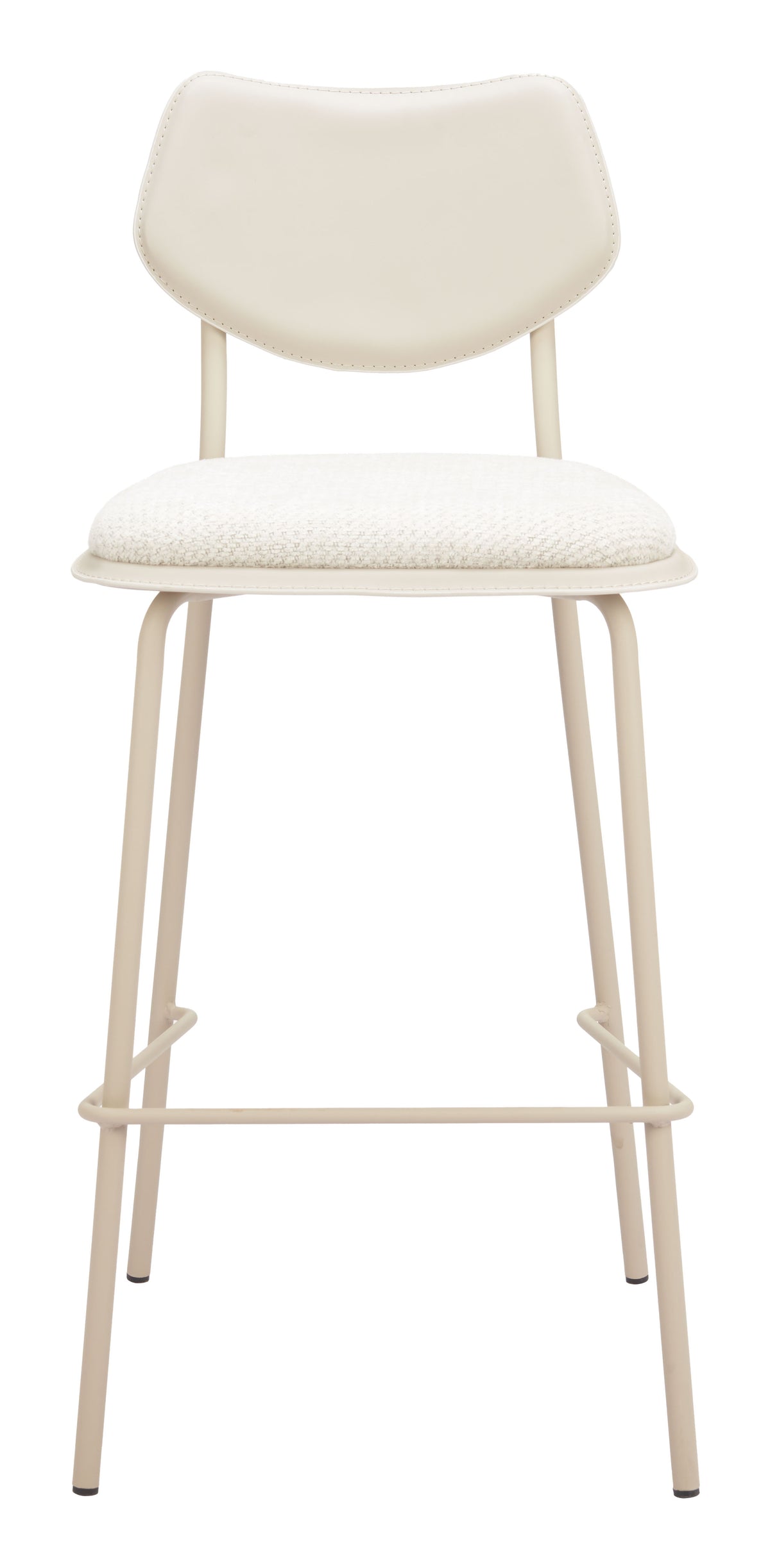 Zeal Light Gray & Beige Barstool (Set of 4)