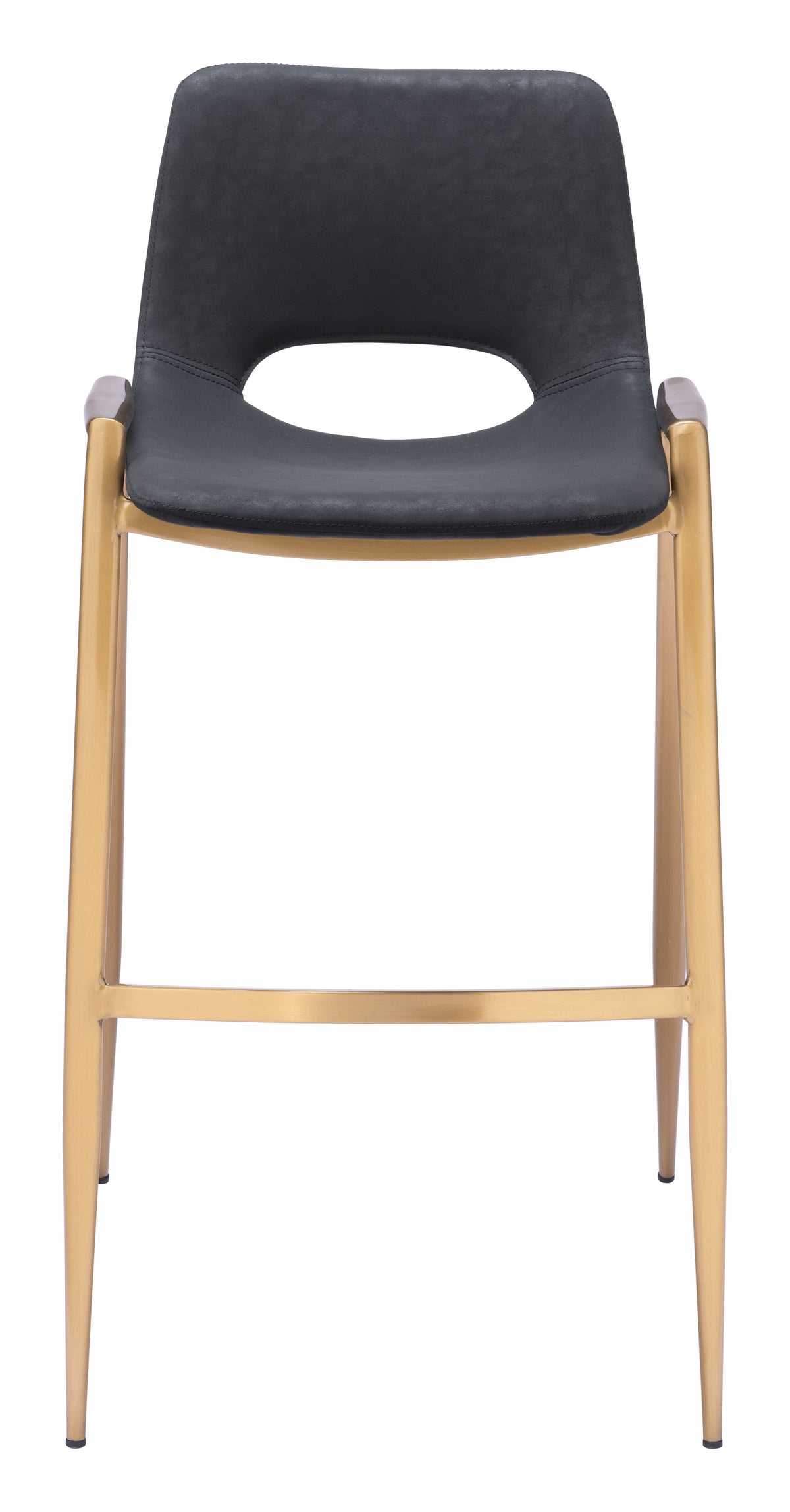 Desi Barstool (Set of 2) in Black & Gold