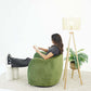 Swivel Lounge Chair in Green Velvet – Renee Modern Barrel Accent Chair