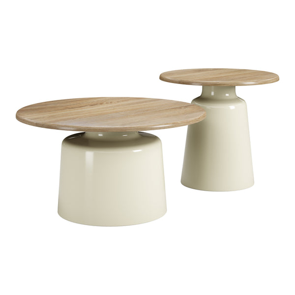 Lireen Natural & Ivory Coffee Table Set (2-Piece)