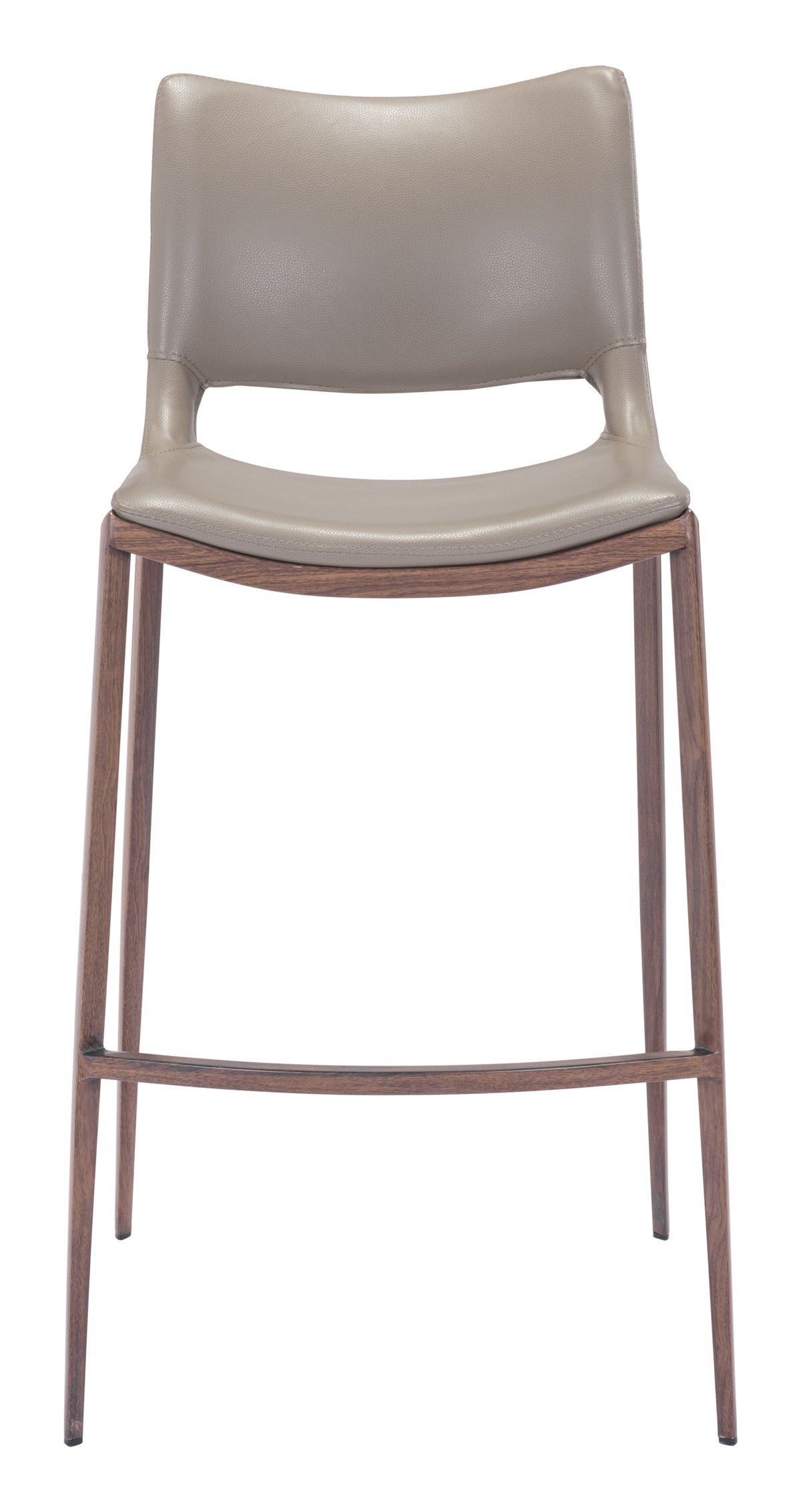 Ace Barstool (Set of 2) in Brown & Walnut