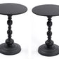 Delwyn End Table in Black, Set of 2