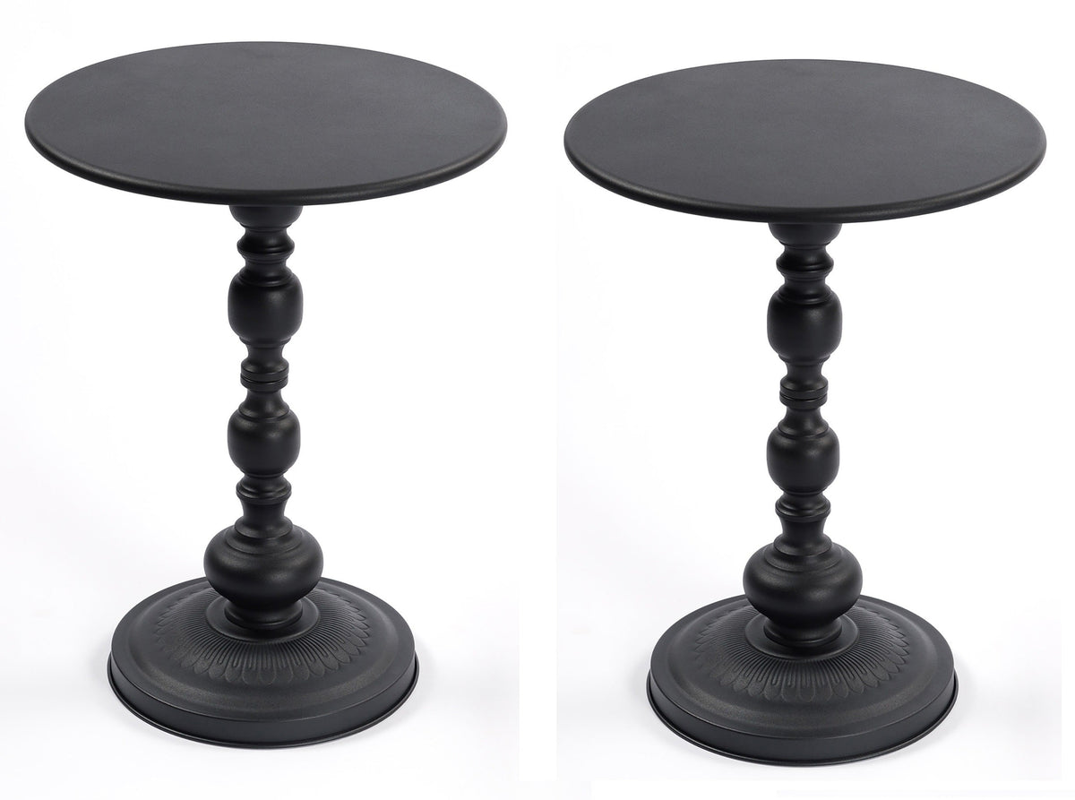 Delwyn End Table in Black, Set of 2