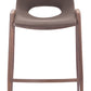 Desi Counter Stool (Set of 2) in Brown & Walnut